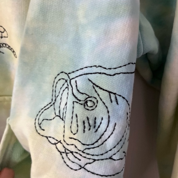 LEVI - Modern Vintage Relaxed Tie-Dye Graphic Embroidered Hoodie - Picture 6 of 15